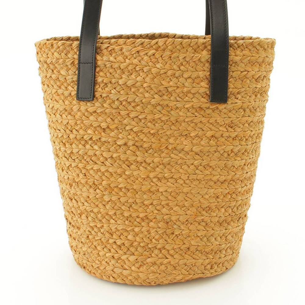 Saint Laurent Panier Raffia Basket Tote Bag Brown - Picture 4 of 8